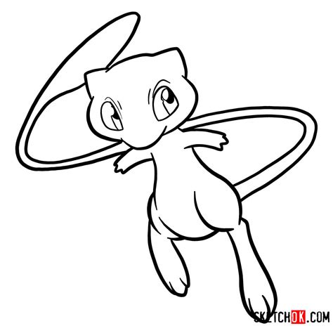 pokemon drawing easy mew.